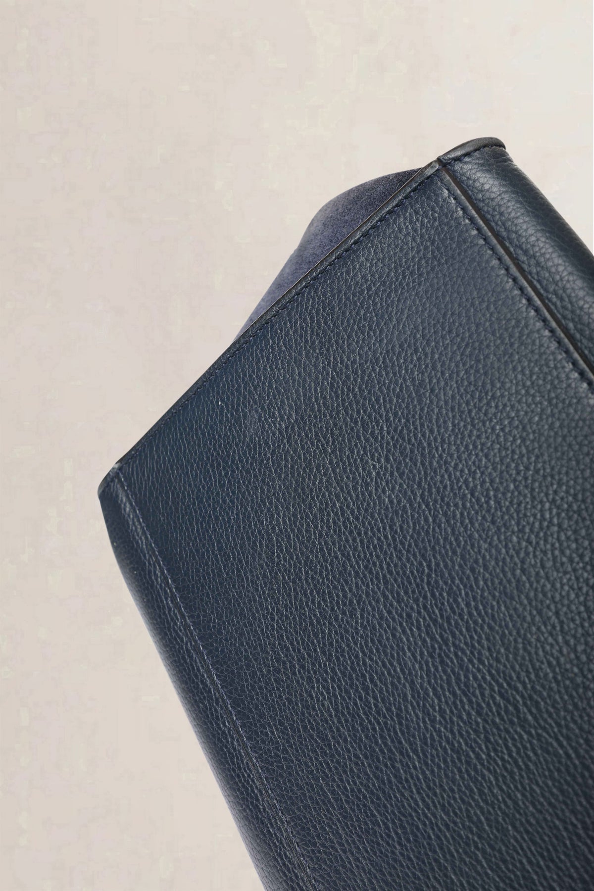 Celine Dark Blue Trapeze Medium Crossbody Bag