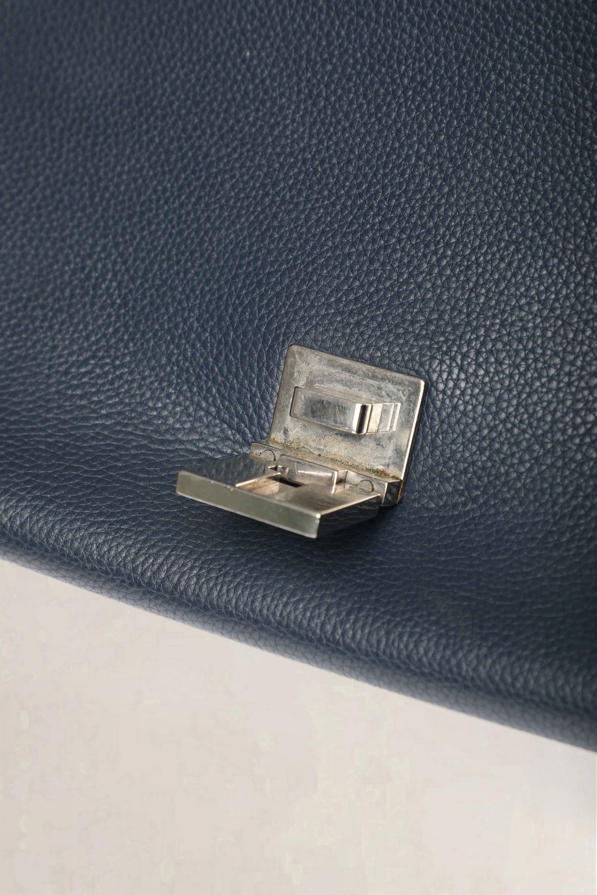 Celine Dark Blue Trapeze Medium Crossbody Bag