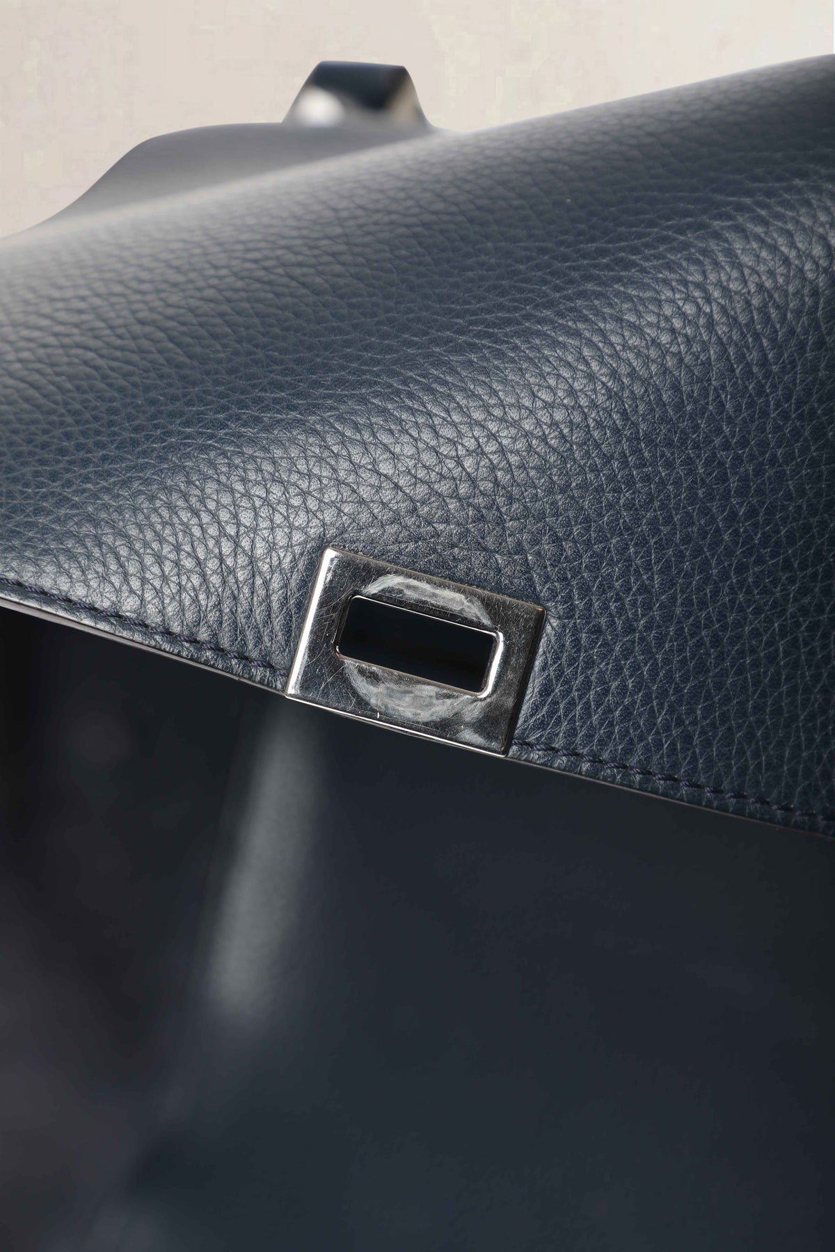 Celine Dark Blue Trapeze Medium Crossbody Bag