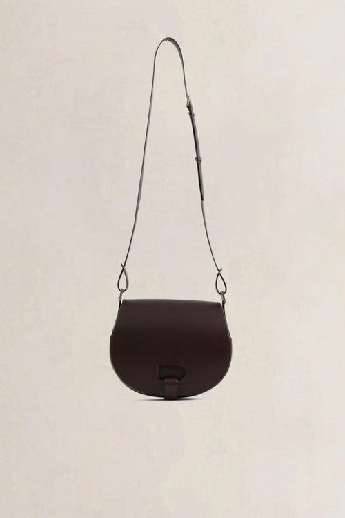Delvaux Dark Brown Kate Crossbody Bag