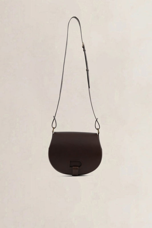 Delvaux Dark Brown Kate Crossbody Bag