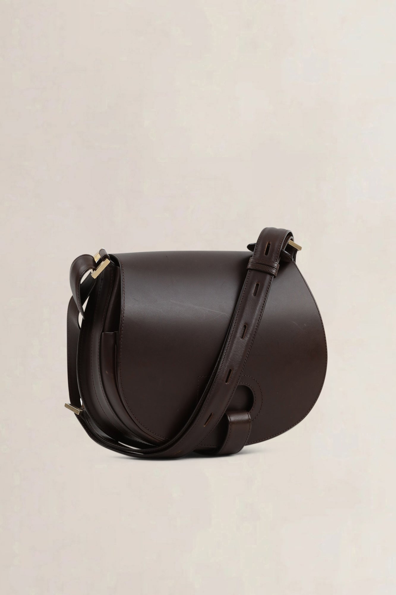 Delvaux Dark Brown Kate Crossbody Bag