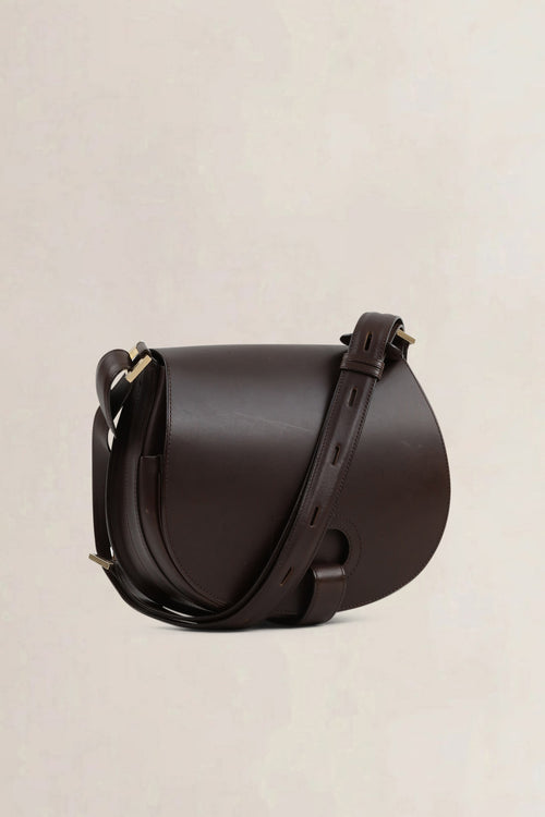 Delvaux Dark Brown Kate Crossbody Bag