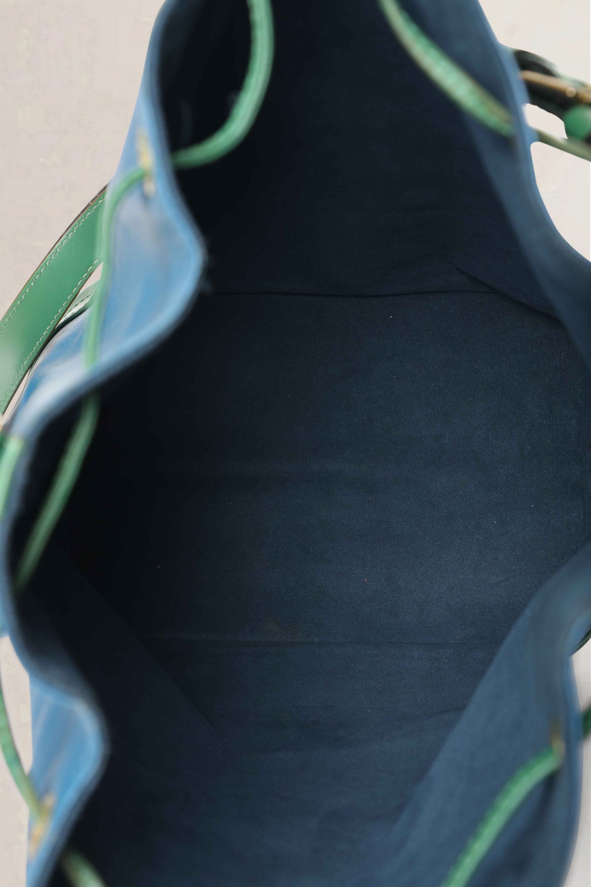 Louis Vuitton Blue & Green Noé Epi Shoulder Bag Set