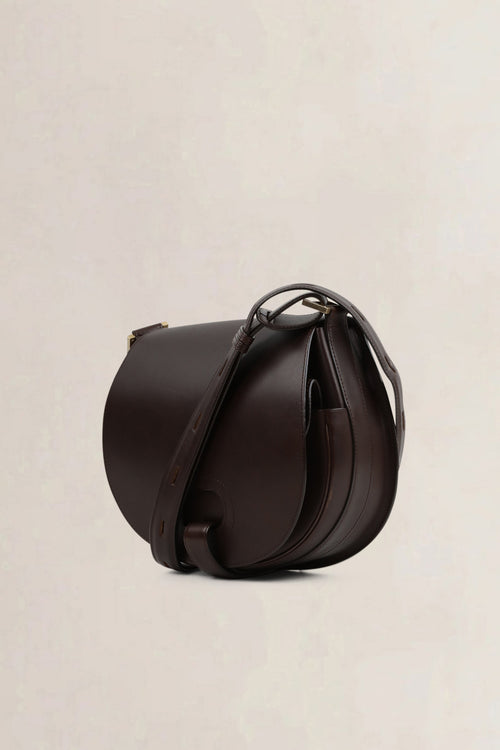 Delvaux Dark Brown Kate Crossbody Bag