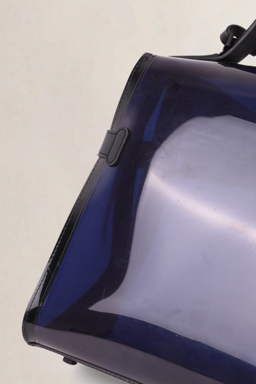Delvaux Dark Night Tempête Vinyl Shoulder Bag