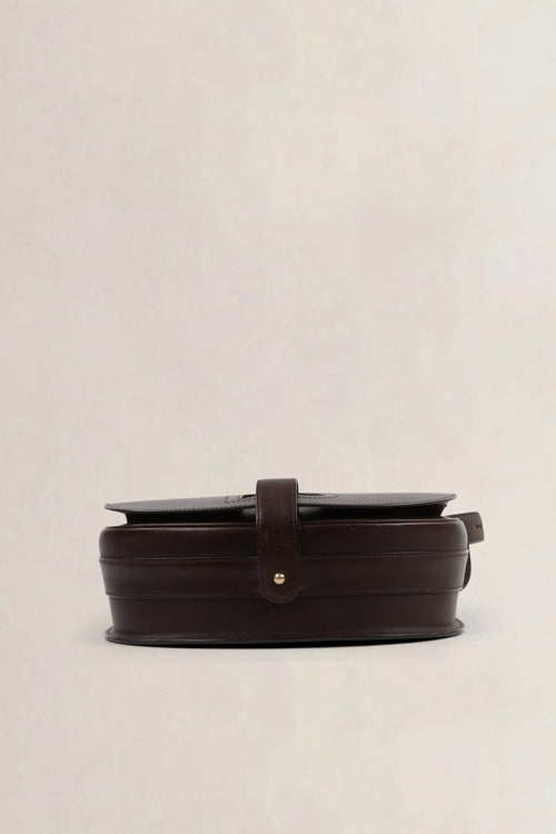 Delvaux Dark Brown Kate Crossbody Bag