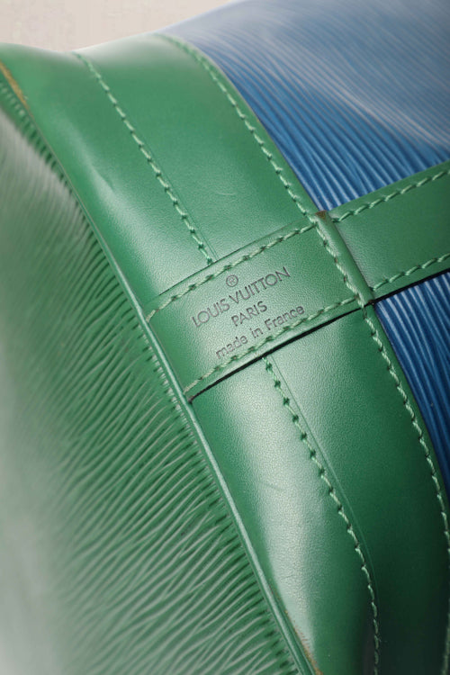 Louis Vuitton Blue & Green Noé Epi Shoulder Bag Set