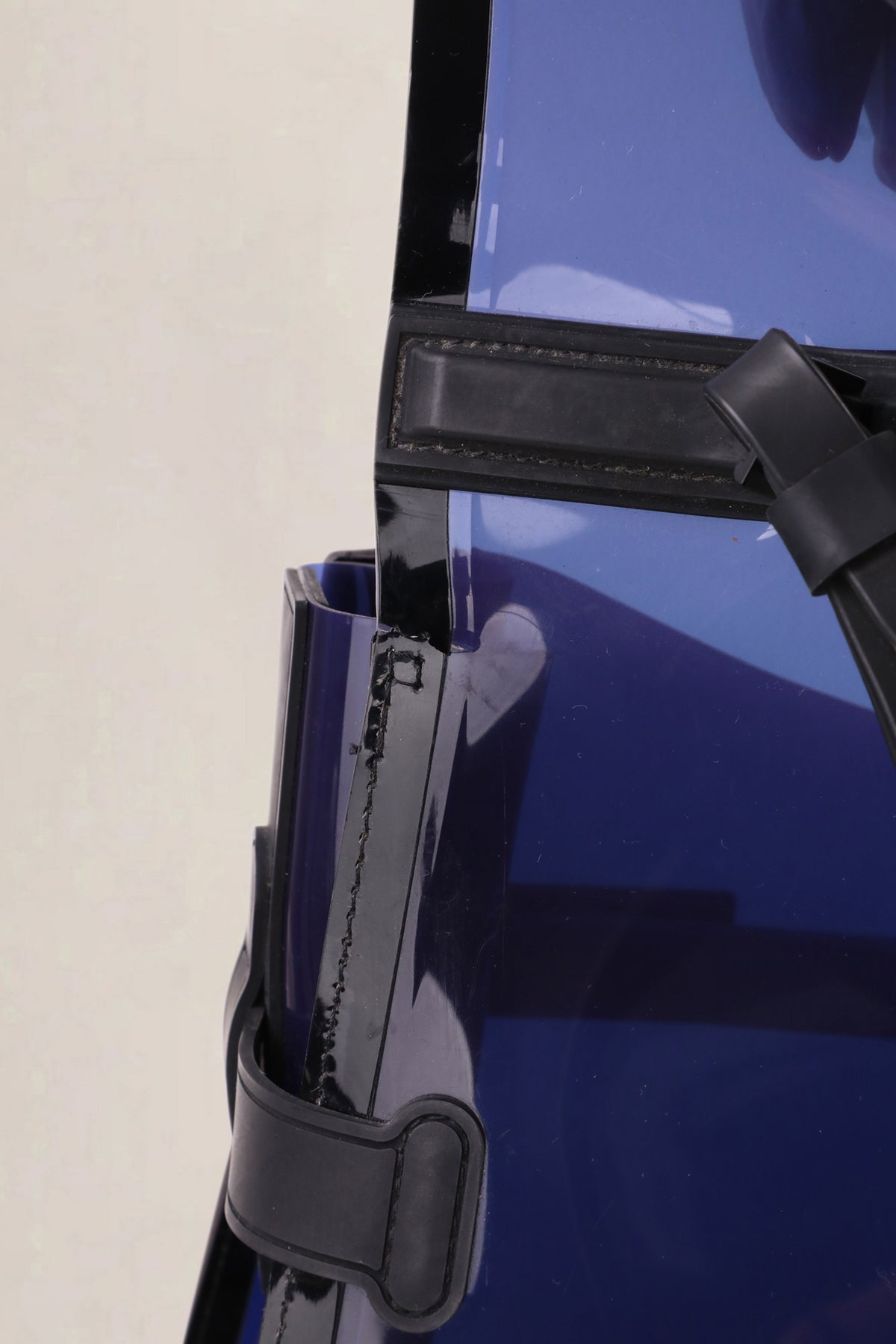 Delvaux Dark Night Tempête Vinyl Shoulder Bag