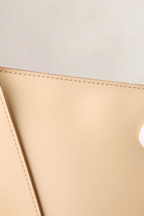Delvaux Beige Jumping Calf Envelope Clutch
