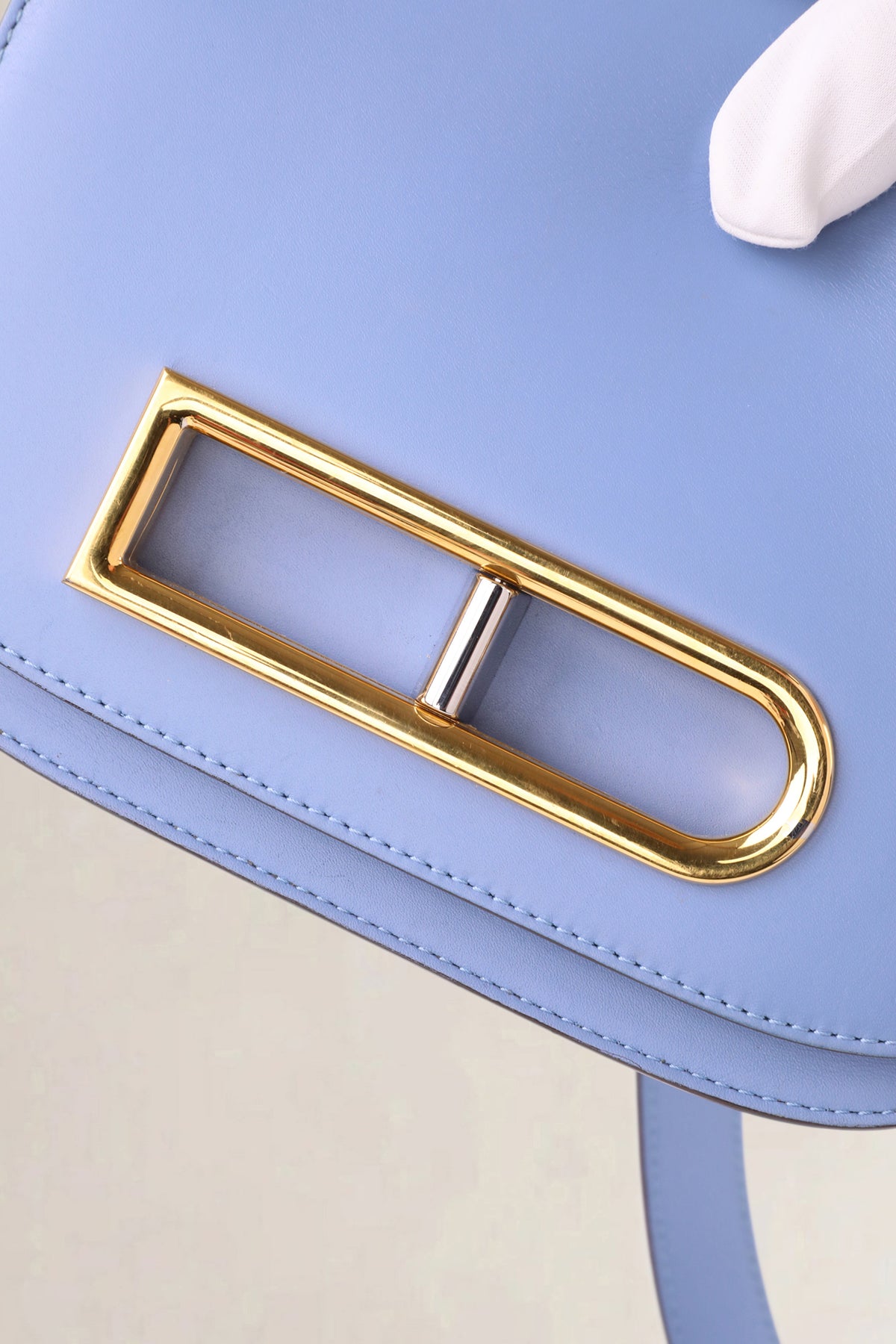 Delvaux Light Blue Lingot Small Crossbody Bag