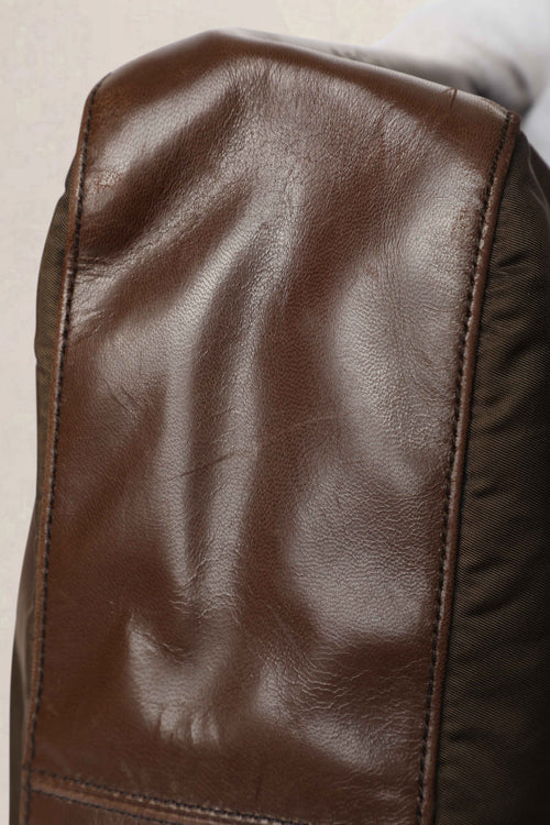 Prada Khaki Vintage Tortoiseshell Chain Shoulder Bag