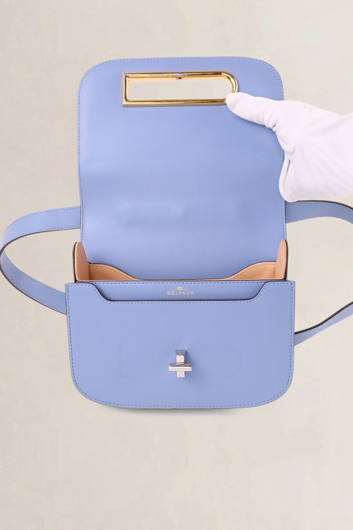 Delvaux Light Blue Lingot Small — preloved