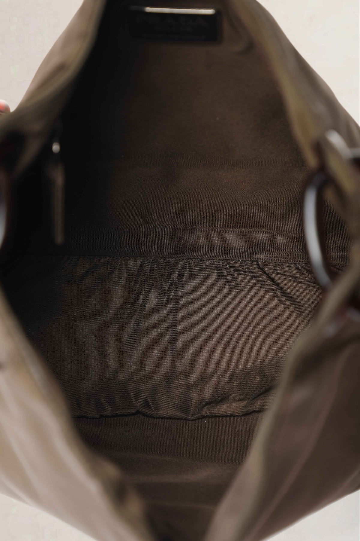 Prada Khaki Vintage Tortoiseshell Chain Shoulder Bag