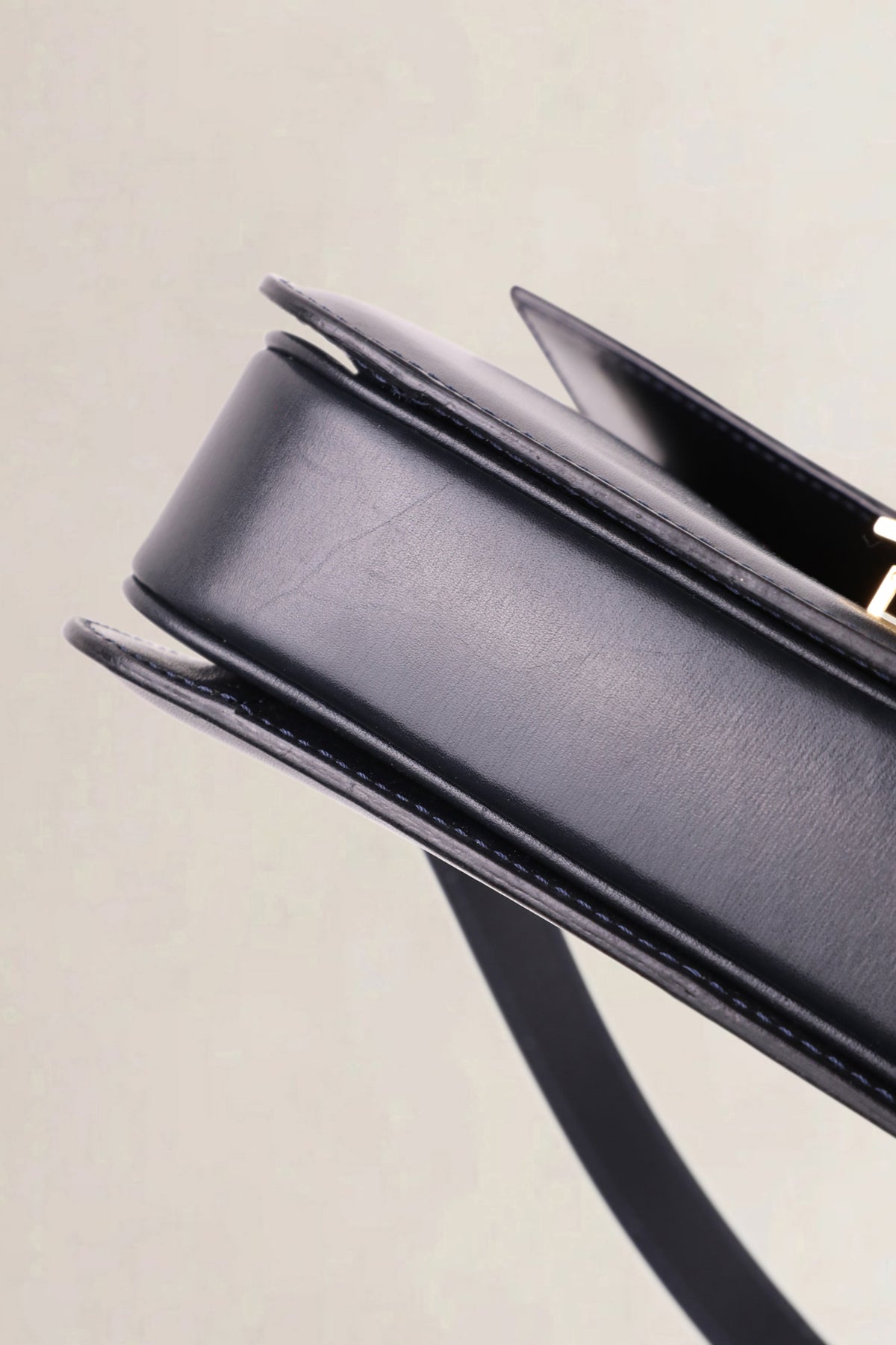 Céline Vintage Navy Carriage Crossbody Bag