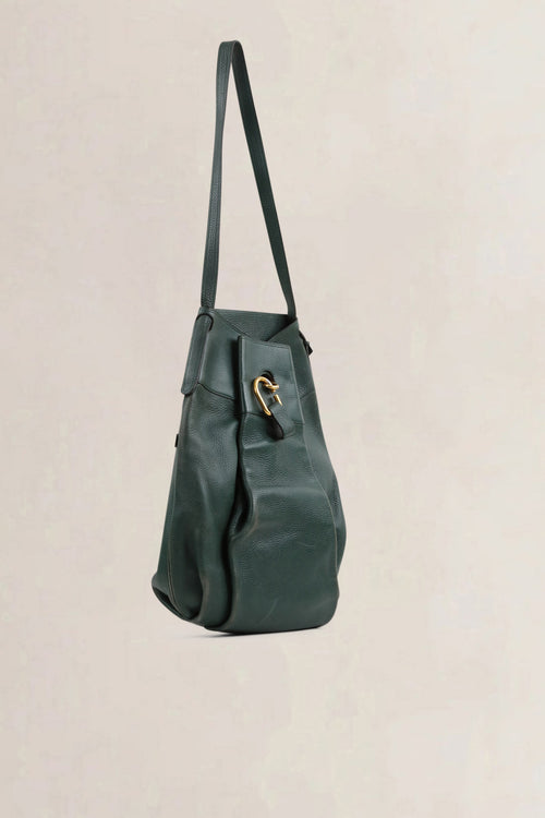 Delvaux Green Faust GM Shoulder Bag