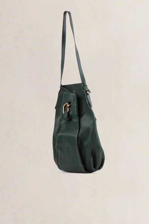 Delvaux Green Faust GM Shoulder Bag