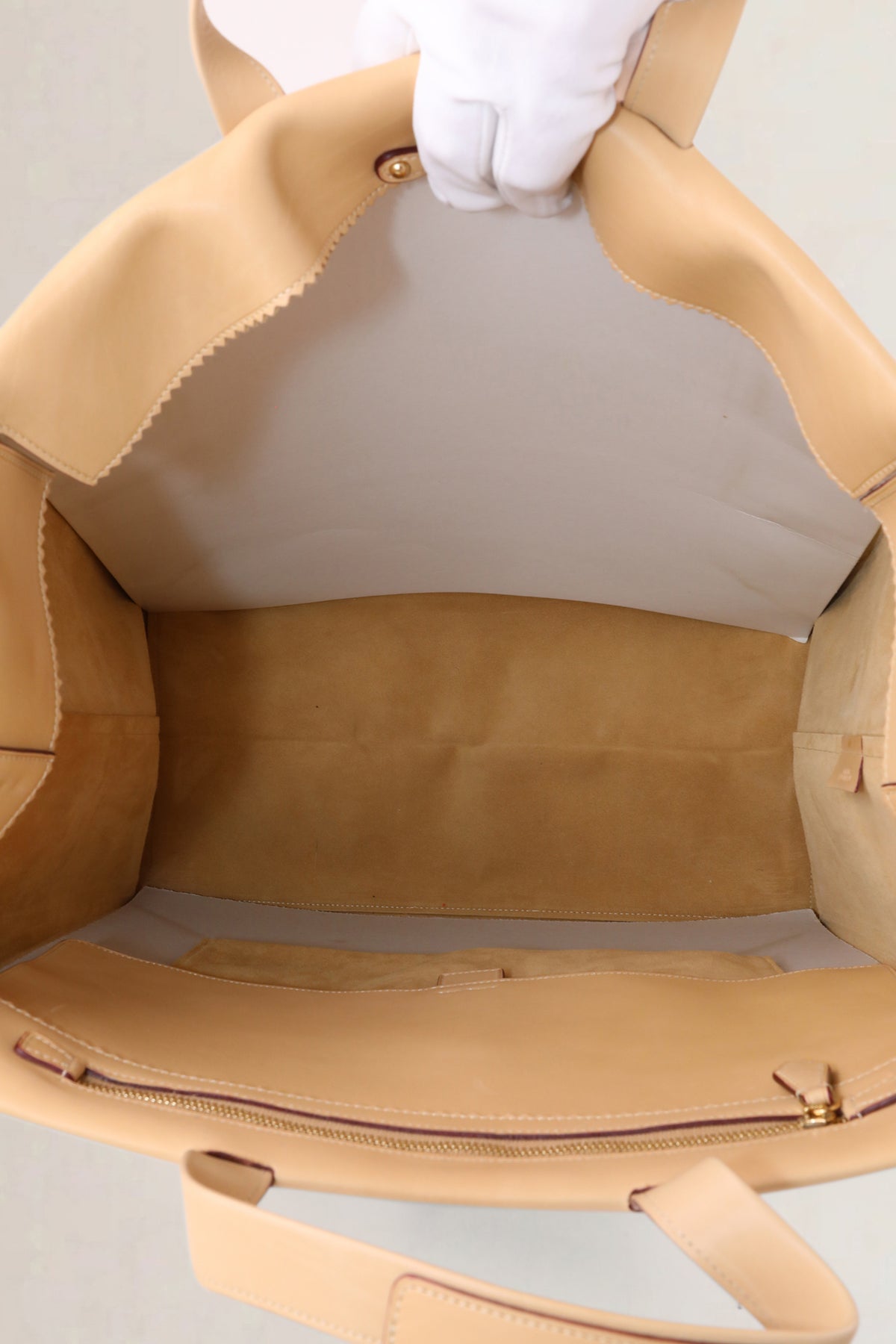 Loewe Beige Papelle Top Handle Bag