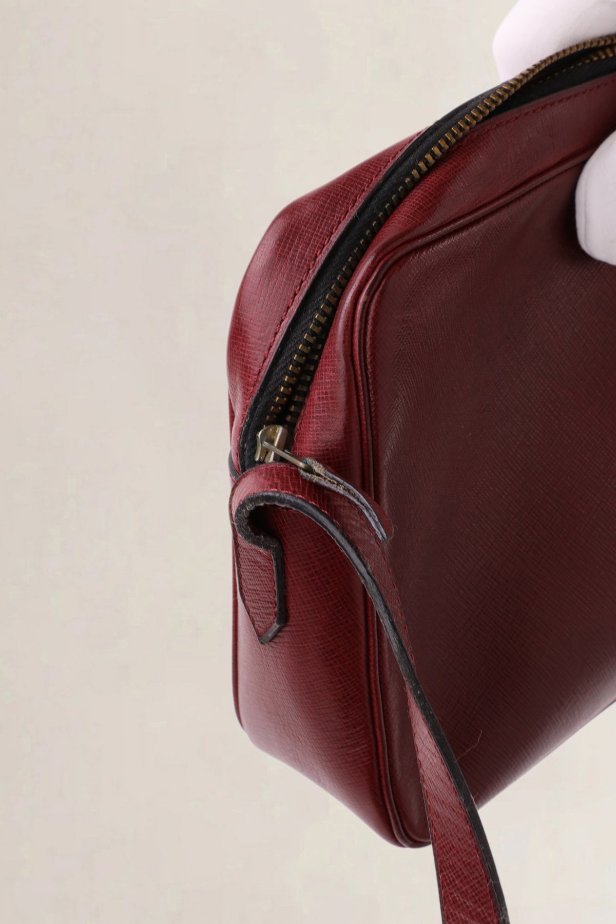Delvaux Vintage Burgundy Crossbody Bag