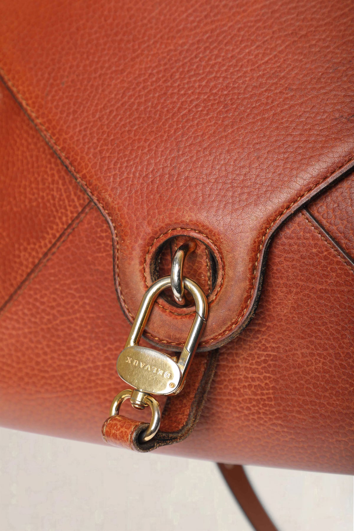 Delvaux Brown Grelon Crossbody Bag