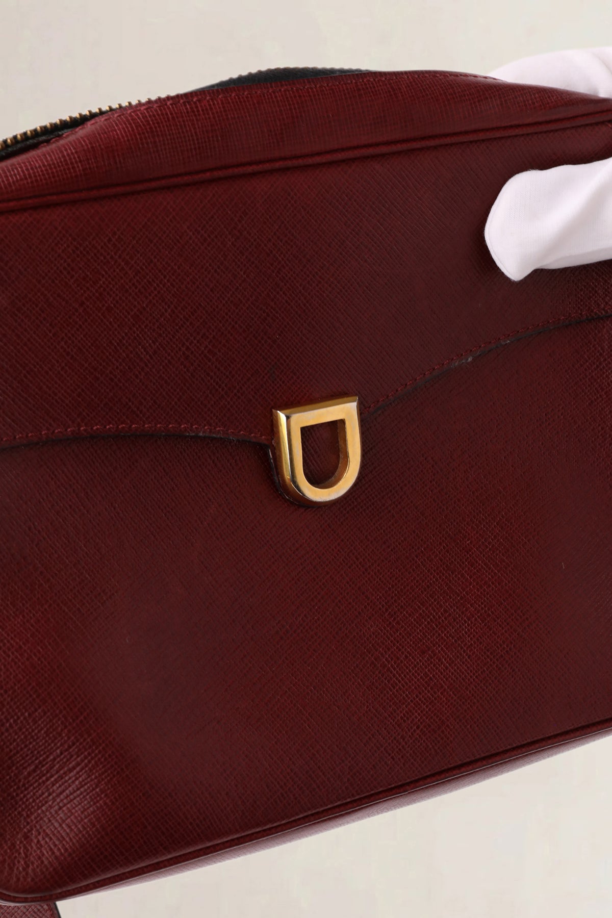 Delvaux Vintage Burgundy Crossbody Bag