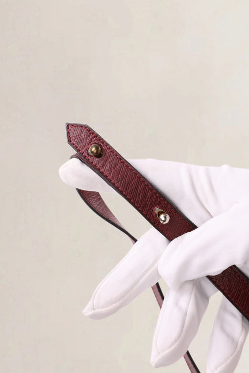 Delvaux Vintage Burgundy Crossbody Bag