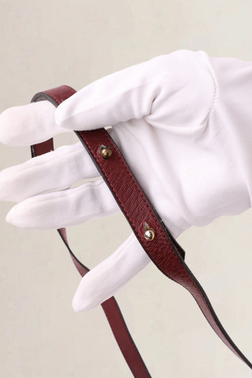 Delvaux Vintage Burgundy Crossbody Bag