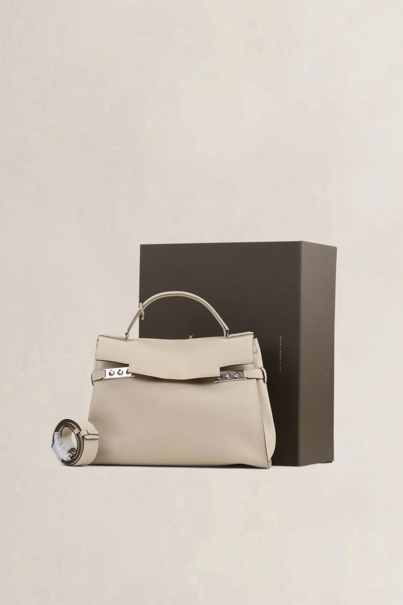Delvaux Ivory Tempête XXL Crossbody Bag