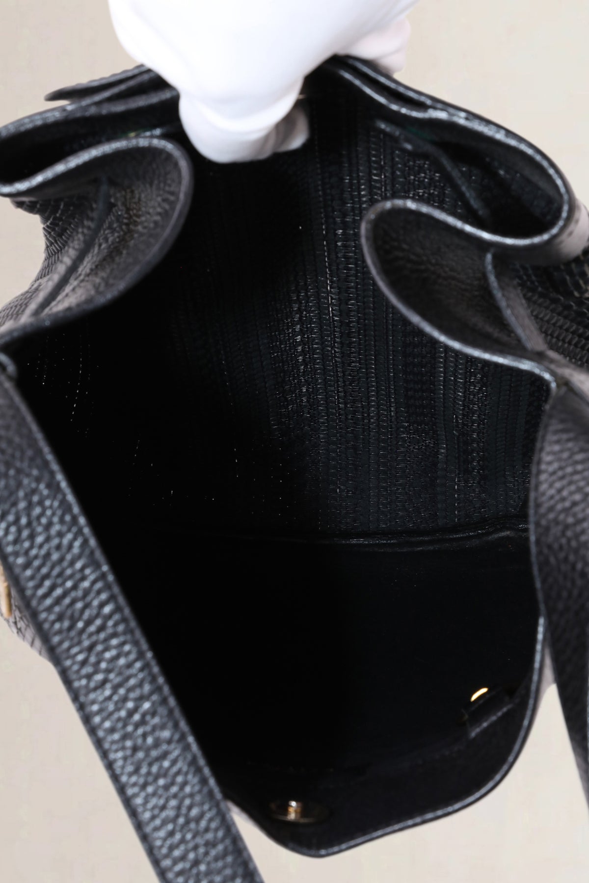 Delvaux Black Bergerac Toile de Cuir Crossbody Bag