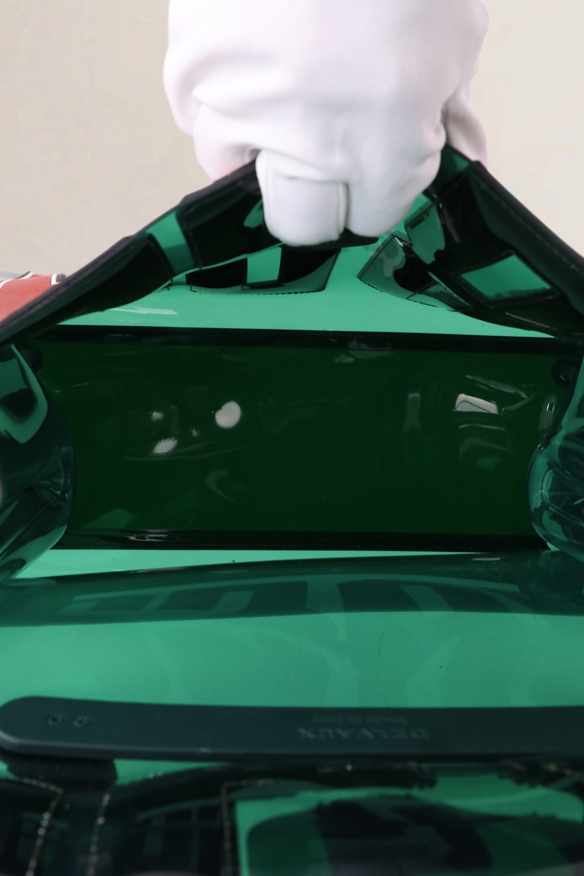 Delvaux Green Brillant Hero 1829 Vinyl Shoulder Bag
