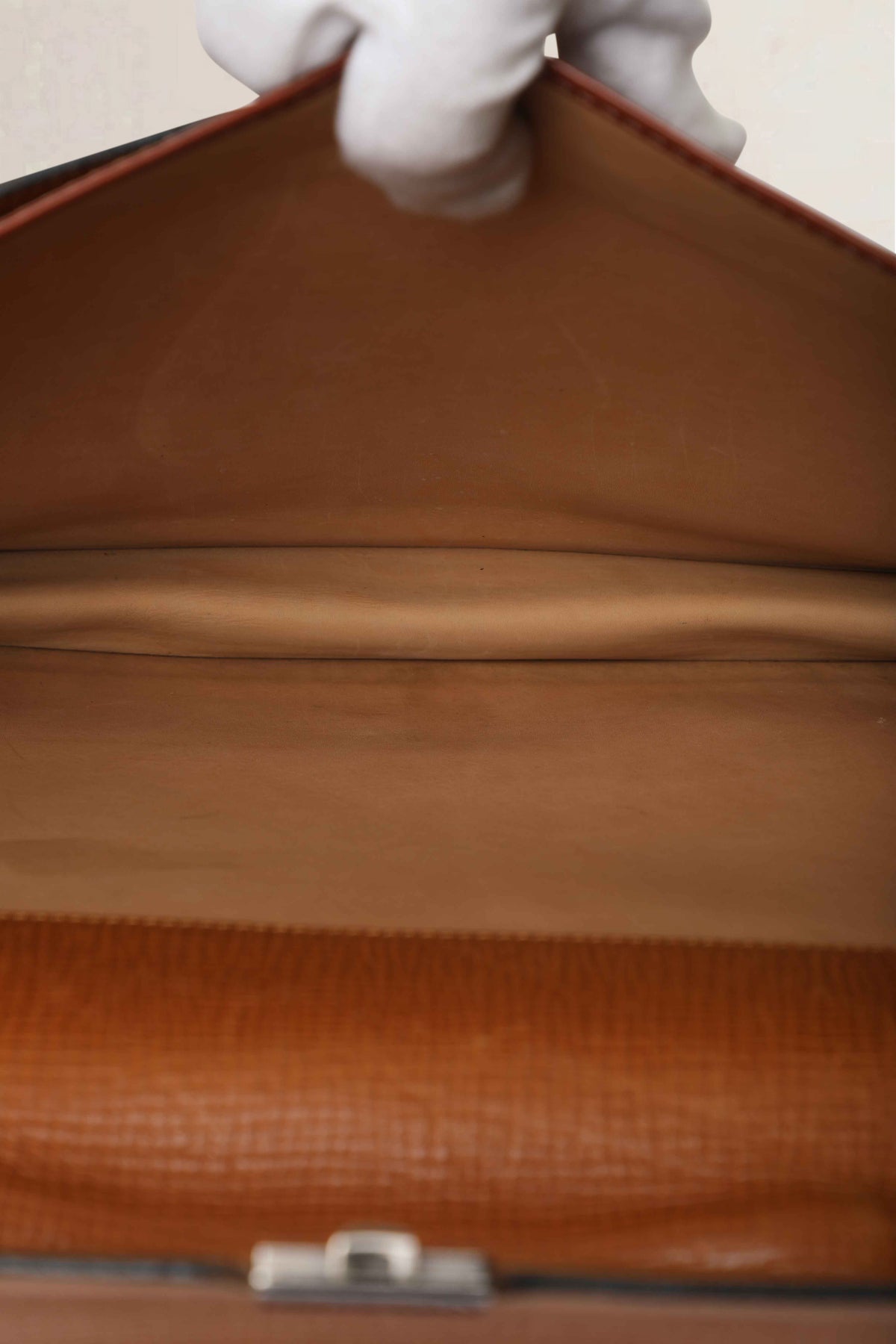Delvaux Cognac Briefcase — vintage