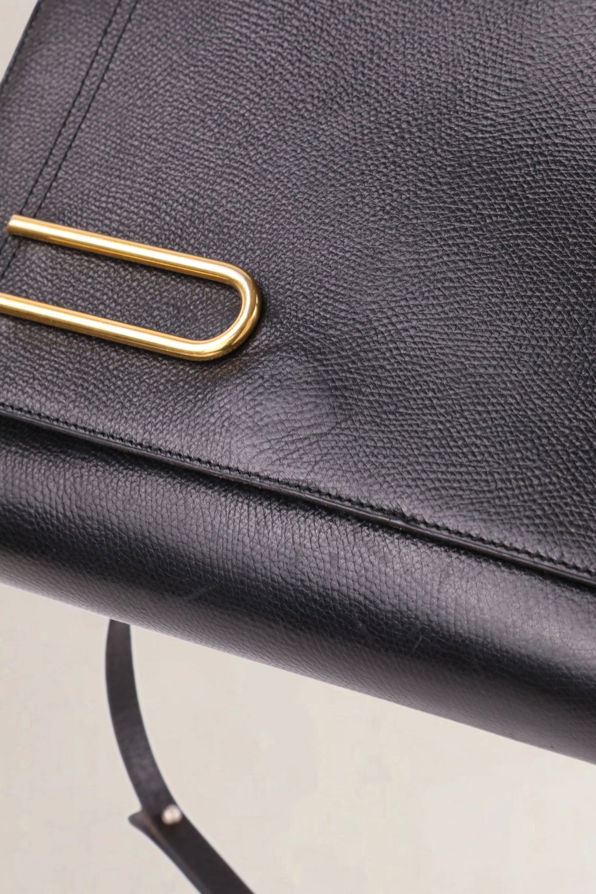 Delvaux Vintage Black Diadème Crossbody Bag