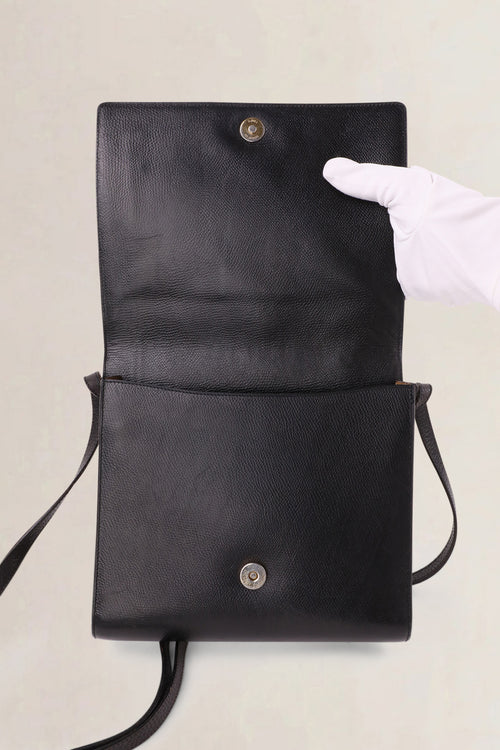 Delvaux Vintage Black Diadème Crossbody Bag