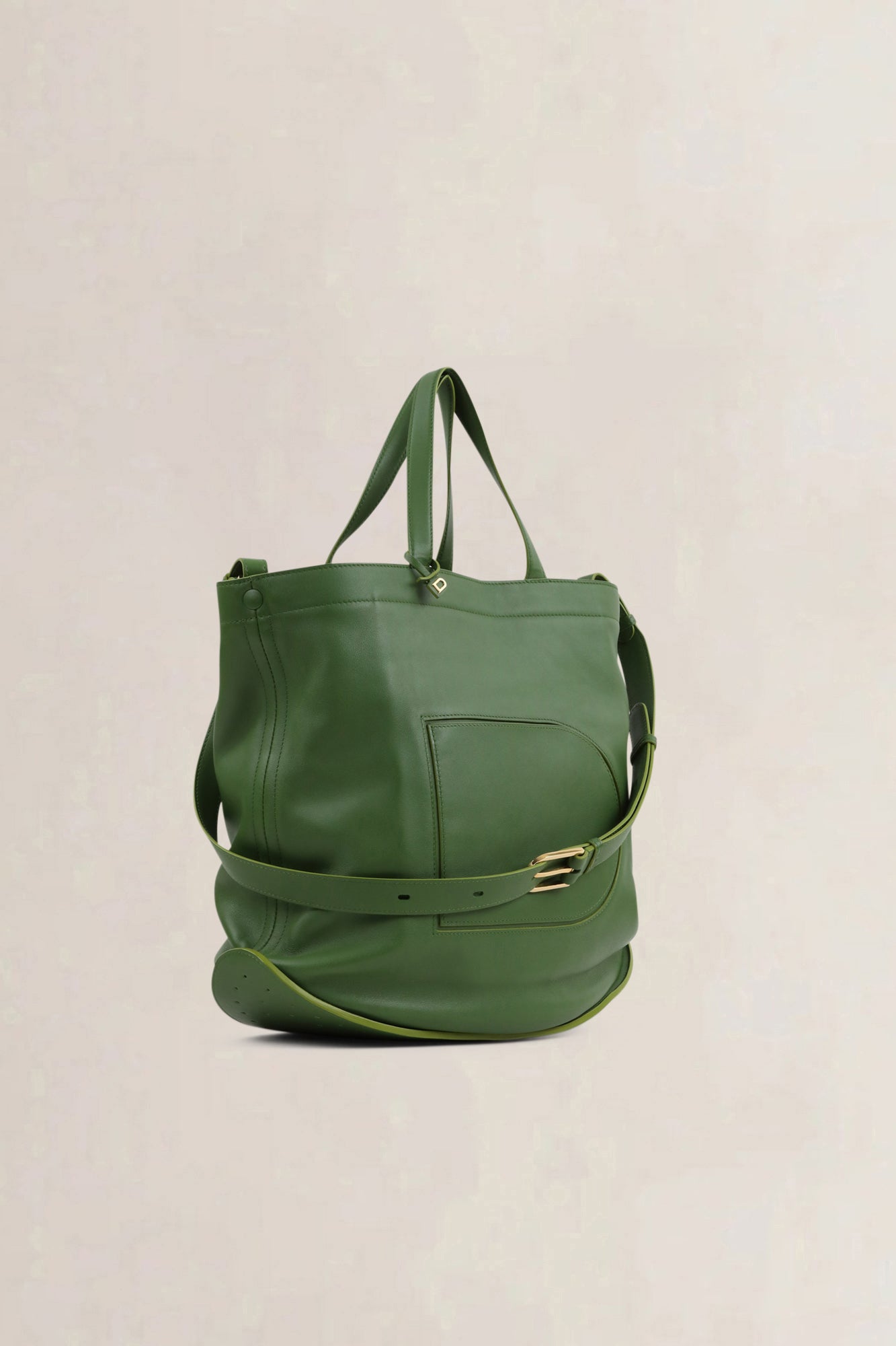 Delvaux Green Pin Cabas Allure — preloved