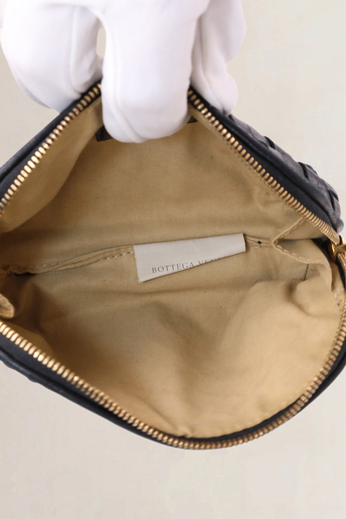 Bottega Veneta Black Intrecciato Pouch