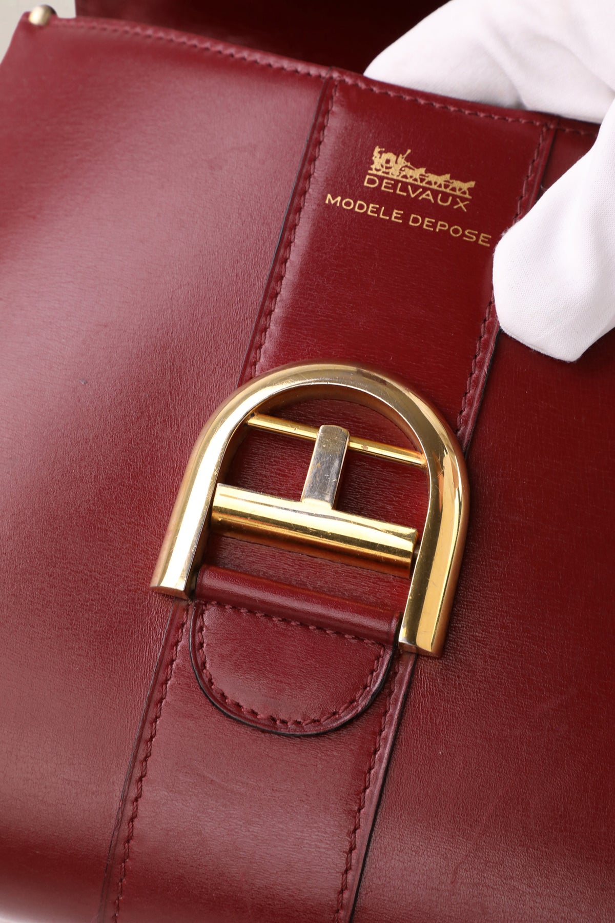 Delvaux Vintage Rosso Brillant Box Calf PM Top Handle Bag