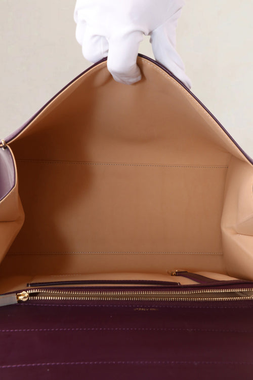 Delvaux Purple & Gold Brillant GM Crossbody Bag