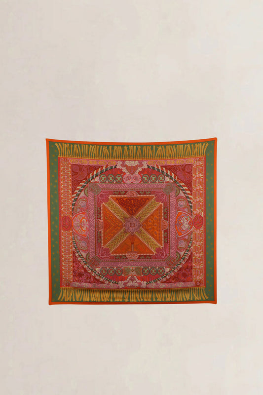 Hermès 90 Silk Carré Sur un Tapis Volant — vintage
