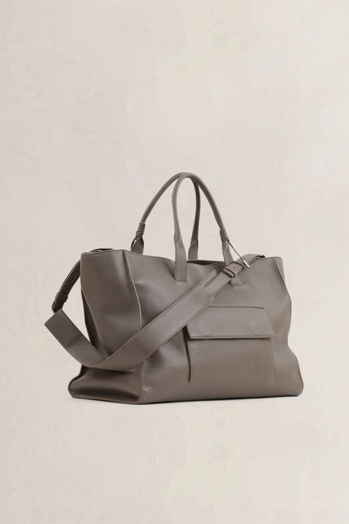 Balenciaga Grey Leather Shoulder Bag
