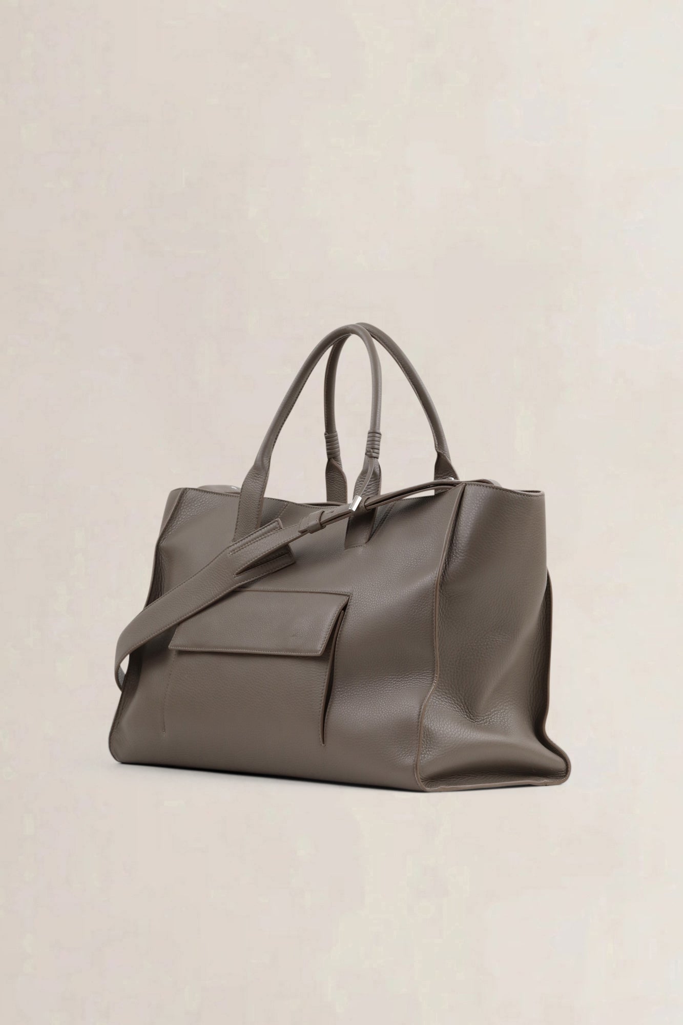 Balenciaga Grey Leather Shoulder Bag