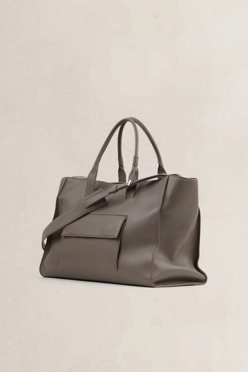 Balenciaga Grey Leather Shoulder Bag