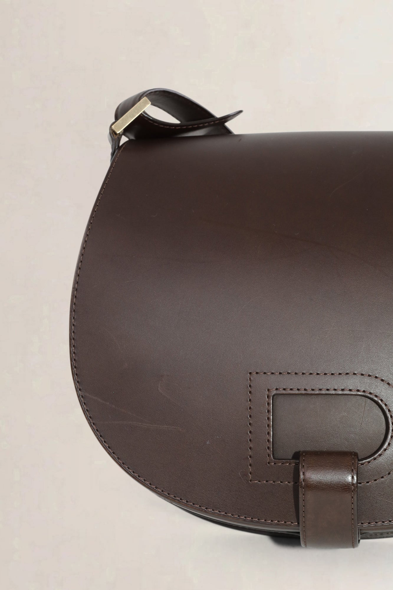 Delvaux Dark Brown Kate Crossbody Bag