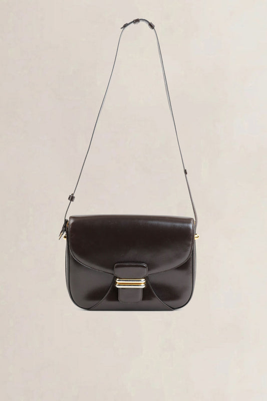 Delvaux Brown Leather Crossbody Bag