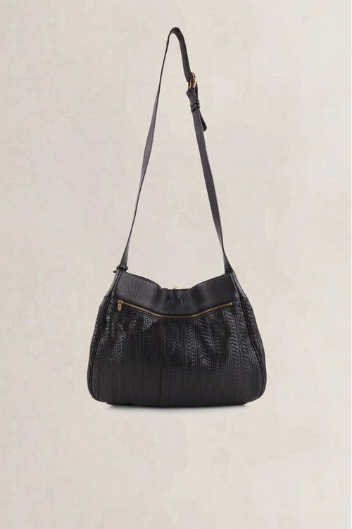 Delvaux Black Bergerac Toile de Cuir Crossbody Bag