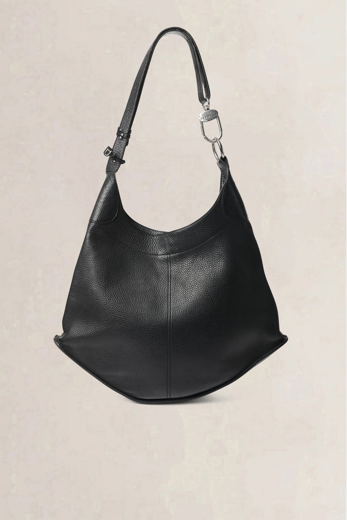 Delvaux Black Satan Shoulder Bag