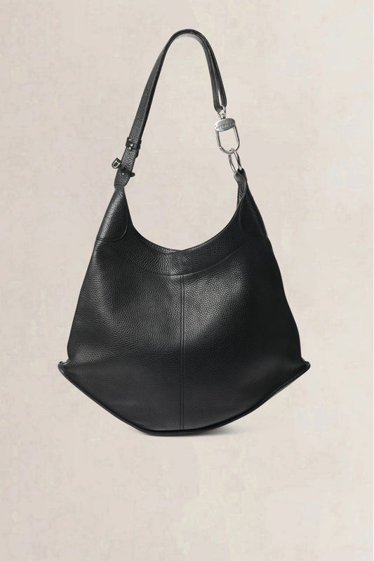 Delvaux Black Satan Shoulder Bag