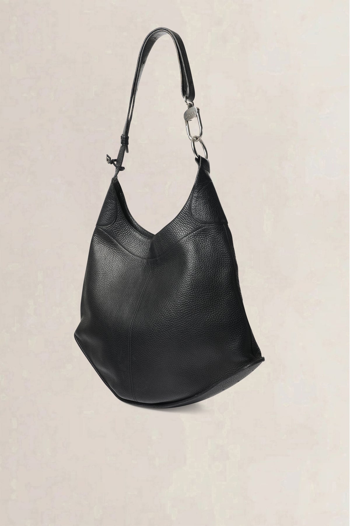Delvaux Black Satan Shoulder Bag