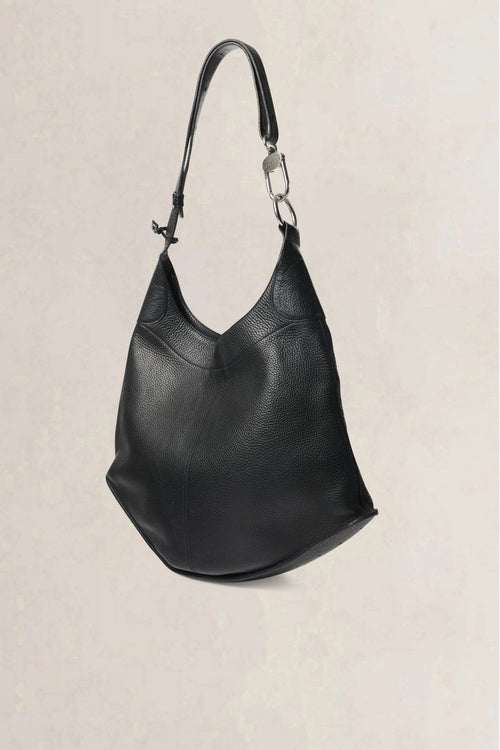 Delvaux Black Satan Shoulder Bag