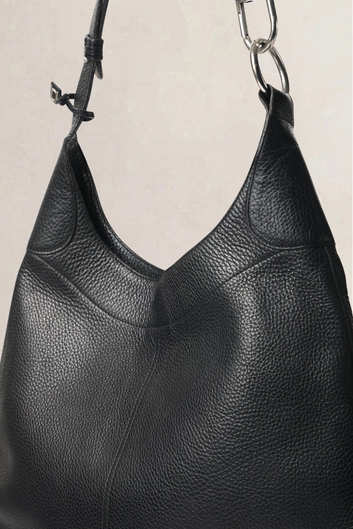 Delvaux Black Satan Shoulder Bag