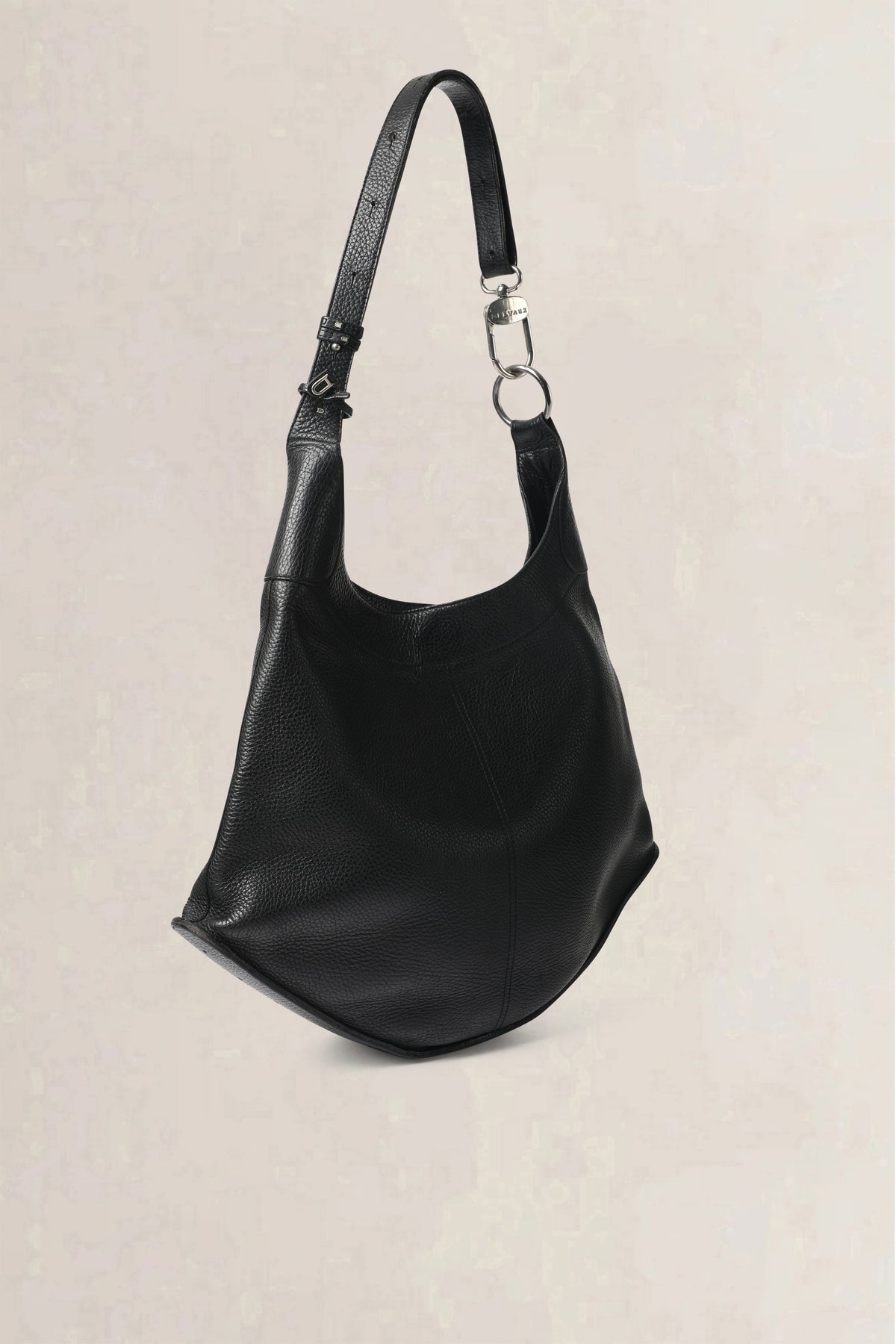 Delvaux Black Satan Shoulder Bag